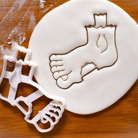 Zombie Fuß-Ausstechform Halloween Backen, Gruselige Party Leckereien Zombie Fuß-Ausstechform Halloween Backen, Gruselige Party Leckereien von Bakerlogy