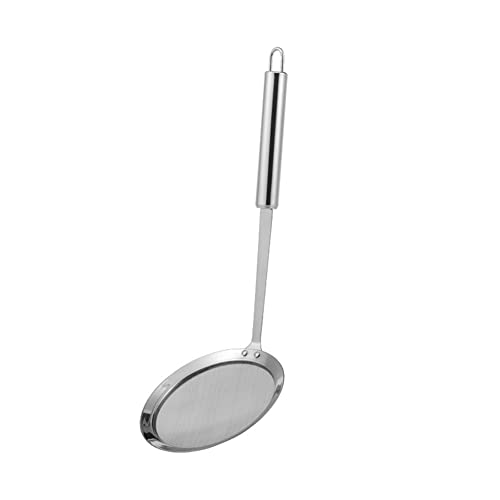 Suppenlöffel Fetttrenner Schaumkelle Abseiher Abschäumer Edelstahl Schöpflöffel Fettabschöpfer Schaum Löffel Filter Pfannenwender Küchenhelfer Metall feinmaschiges Sieb für Lebensmittel Küche Kochen von BakerMiche