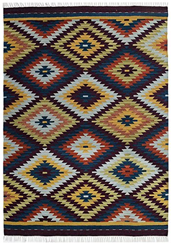 Bakero Teppich Kilim Classic KL-179, Wolle, Bunt, 230 x 170 x 0,80 cm von Bakero