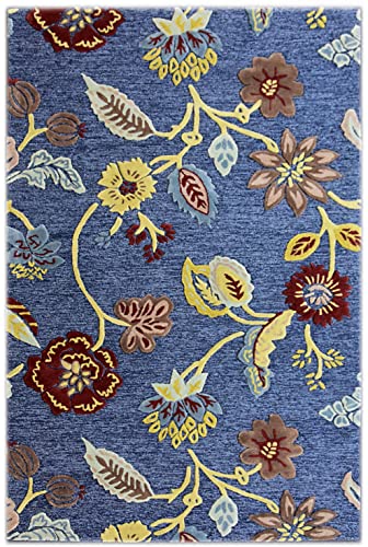 Flowers 1510 Blue 122x183cm von Bakero