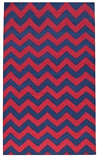 Kilim JP 11106 Blau/Rot, 160 x 240 cm von Bakero