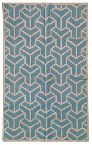 Kilim JP 11170 Blau/Weiß, 150 x 240 cm von Bakero