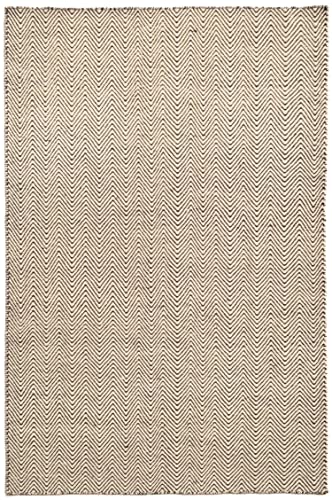 Weiß/Braun (Flat Chevron White/Brown) 98 x 160 cm von Bakero