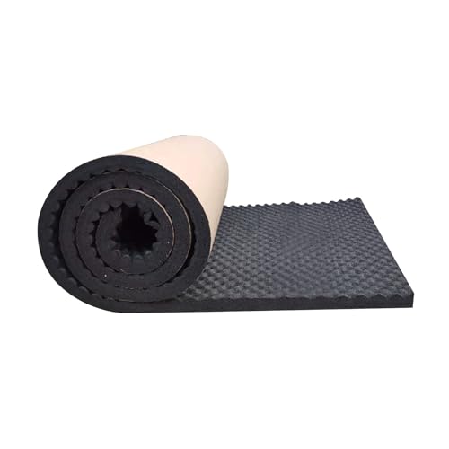 Baketron Dämmmatte Auto Schallschutzmatte Isolierung Matte Schallschutz Tonstudio Akustikschaum Schalldämmung Akustik Matte Noppenschaumstoff 100 x 50 x 2cm von Baketron