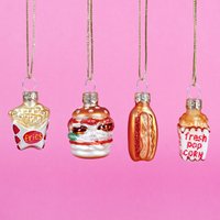 4Er Set Fastfood Burger Fries Hotdog Popcorn Baumschmuck Weihnachtsgeschenk Dekoration 4Er Set Fastfood Burger Fries Hotdog Popcorn Baumschmuck Weihnachtsgeschenk Dekoration von BakingTimeClub