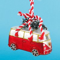 Nach Hause Kommen Für Weihnachten Liebe Camper Van Geformt Spielerei Hängende Dekoration Festliche Verzierung Weihnachtsbaum Glas Geschenk von BakingTimeClub