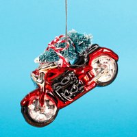Weihnachtsbaum Auf Motorrad Geformt Spielerei Festliche Verzierung Hängende Dekoration Rot Grün Neuheit Geschenk Personalisierte Name Charme von BakingTimeClub