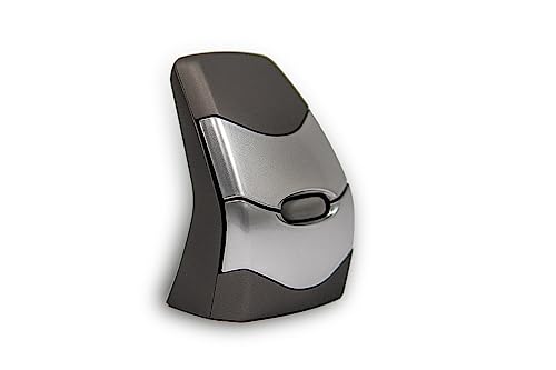 BakkerElkhuizen DXT 2 Precision Mouse, Ergonomische Kabelgebundene Präzisionsmaus, Rechts- und Linkshänder, Schwarz/Hellgrau von BakkerElkhuizen