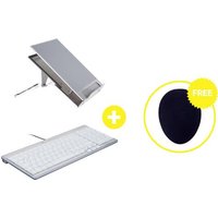 BakkerElkhuizen Homeworking Box Premium DE Home Office-Set Höhen-Bereich: 9 bis 21cm Silber BakkerElkhuizen Homeworking Box Premium DE Home Office-Set Höhen-Bereich: 9 bis 21cm Silber von BakkerElkhuizen