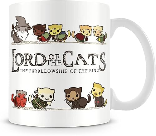 BakoIsland Lord of The Cats The Furrlowship of The Ring Klassische Teetasse Kaffeetasse von BakoIsland