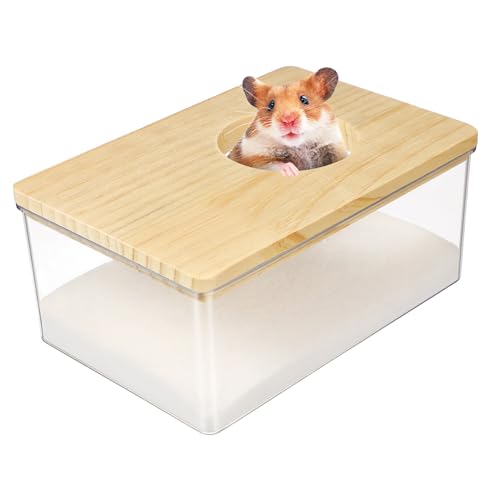 balacoo Acryl Hamster Sandbad- Chinchilla Sand Badewanne Haus Sand Badewanne WC für Chinchilla Gerbil Kleines Tier von balacoo