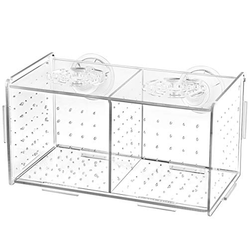 Balacoo Fischzuchtbox - Brutisolationsbox Acryl-Brutkästen Aquariumhalter Aquarium Inkubator für Babyfische Garnelen Clownfisch Und Guppy von balacoo