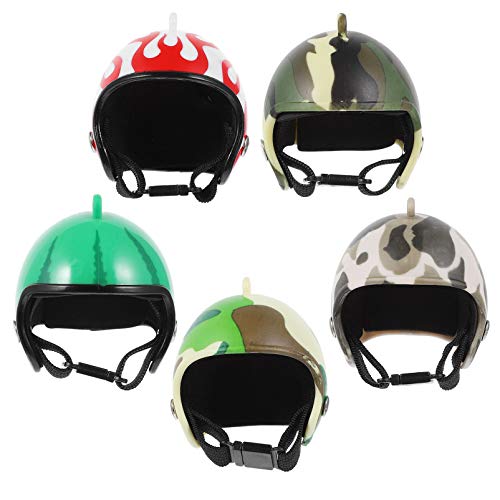 Huhn Helm 5Pcs Huhn Helme für Hen Hens Helm Vogel Helm Sicherheit Helm Kostüme Zubehör für Huhn Hens Vogel von balacoo