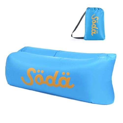 Balakaka Aufblasbarer Safa 160 * 75 * 55cm, Wasserdichtes Aufblasbares Luftsofa Bringen Aufbewahrungstasche, Tragbar Faltbar Air Lounger für Camping Strand Wandern Reisen von Balakaka