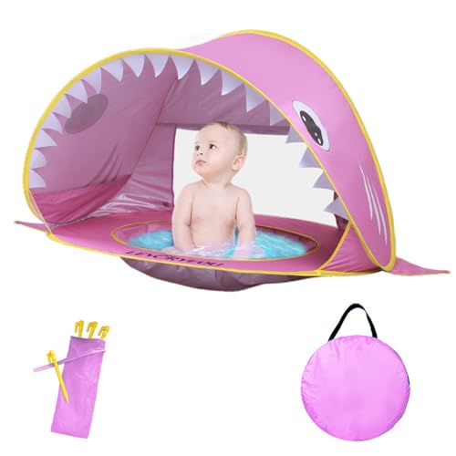 Balakaka Strandmuschel Pop up mit Baby Pool, 115 * 65 * 70cm Baby Strandzelt Strandmuscheln mit UV Schutz Sun Shelter/ 4 Bodenspitzen, Tragbar Faltbar für Familien Strand Camping Garten, Rosa Balakaka Strandmuschel Pop up mit Baby Pool, 115 * 65 * 70cm Baby Strandzelt Strandmuscheln mit UV Schutz Sun Shelter/ 4 Bodenspitzen, Tragbar Faltbar für Familien Strand Camping Garten, Rosa von Balakaka