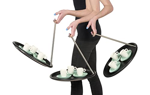 Balance Tray - Einhand Serviertablett, rutschfest und Elegant - Perfekt für Frühstück im Bett, Brunch und Hochzeitsgeschenke - Ideal für die einfache servieren von Speisen und Getränken von Balance Tray