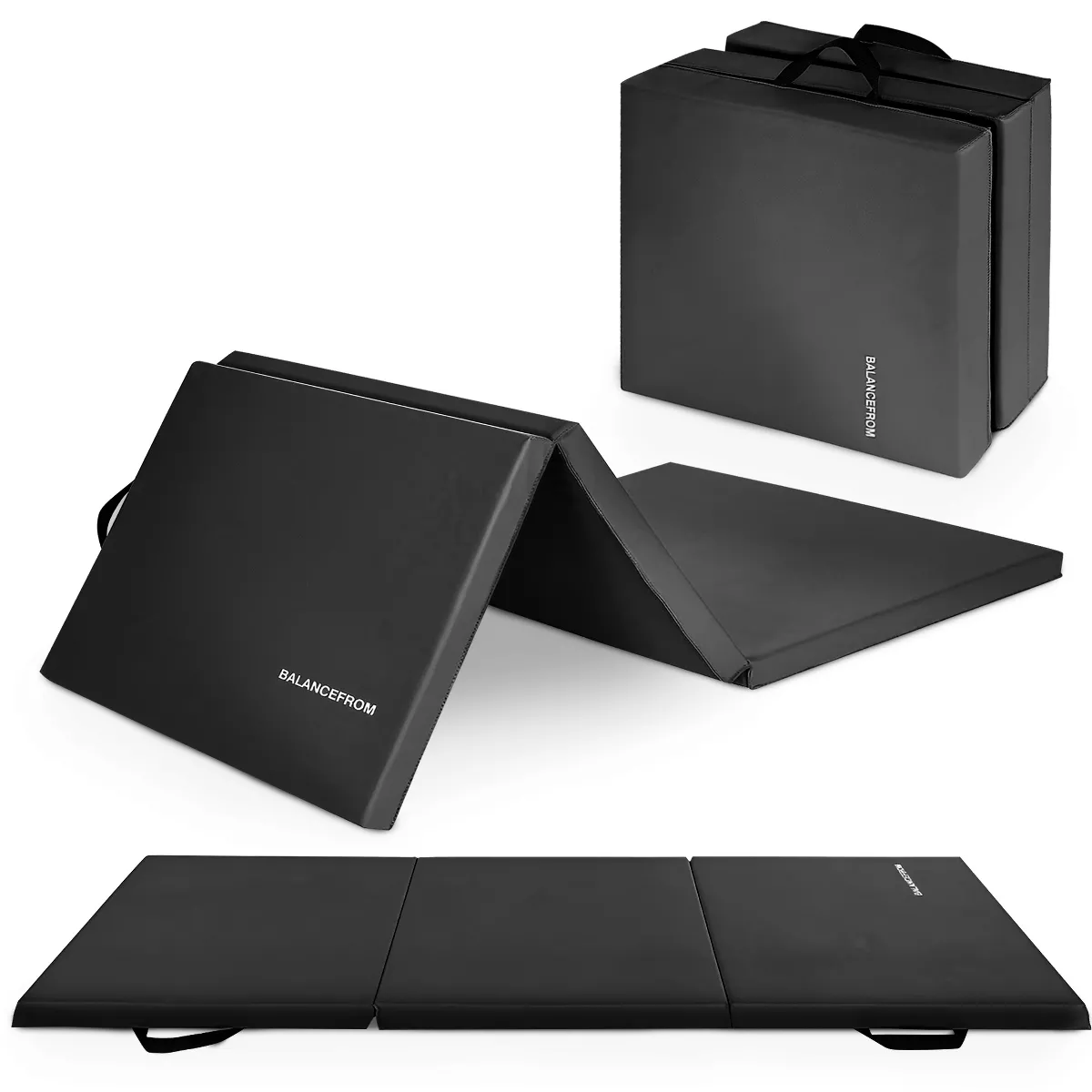 Balance From Fitness Matte Sportmatte Trainingsmatte Gymnastikmatte Klappbar B-Ware von BalanceFrom