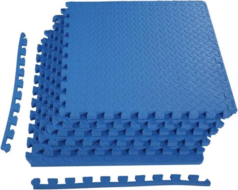 Balance From Matten Fliesen Bodenmatte Eva Schaum Blau Gymnastik Mma Fitness B-Ware von BalanceFrom