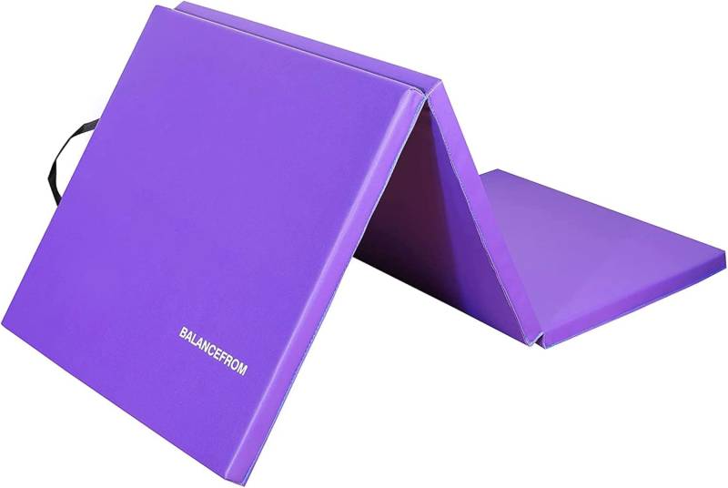 Balance From Trainingsmatte Klappmatte Fitnessmatte Tragegriffe 38cm Violett B-Ware von BalanceFrom
