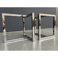 Edelstahl | 304Hohe Qualität -Heavyduty Esstisch Basis | 28 "X 28" X 26" T-Look Tischbeine Satz Von | 2 Beinen | Höhe 26 "-30 " von Balasagun