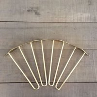 Mid Century | 16 "Messing Kaffee Haarnadel Tischbeine, Höhe 12 "Bis 16" Set(4 Mid Century | 16 "Messing Kaffee Haarnadel Tischbeine, Höhe 12 "Bis 16" Set(4 von Balasagun
