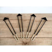 Modernes Messing Stahl Haarnadel Bein Set , 71 cm Tischbeine | Höhe 66 - 76 Set(4 Möbel Vintage Mid Century Modernes Messing Stahl Haarnadel Bein Set , 71 cm Tischbeine | Höhe 66 - 76 Set(4 Möbel Vintage Mid Century von Balasagun