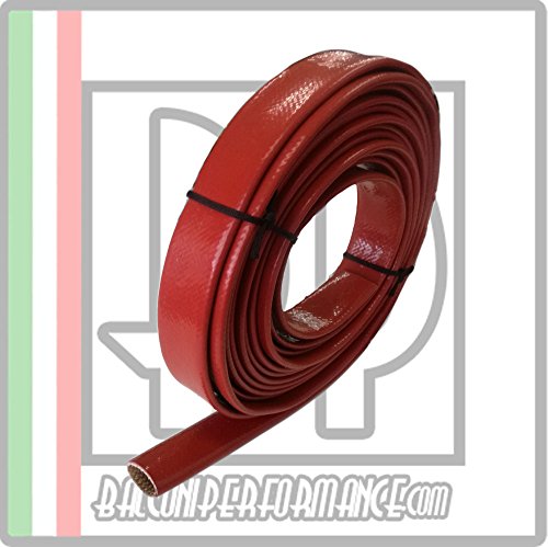 GUAINA Schutz Rohr Motorraum Auto. Heizelement Wärme UV Öl Benzin, Farbe Rot, Durchmesser erhältlich von 1 mm bis 28 mm, Meterware, rot von Balconi Performance