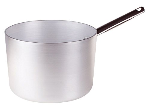 Pentole Agnelli Linie Aluminium 3 mm sehr Schmortopf mit 1 Griff 34 cm Silber/schwarz Pentole Agnelli Linie Aluminium 3 mm sehr Schmortopf mit 1 Griff 34 cm Silber/schwarz von Baldassare Agnelli