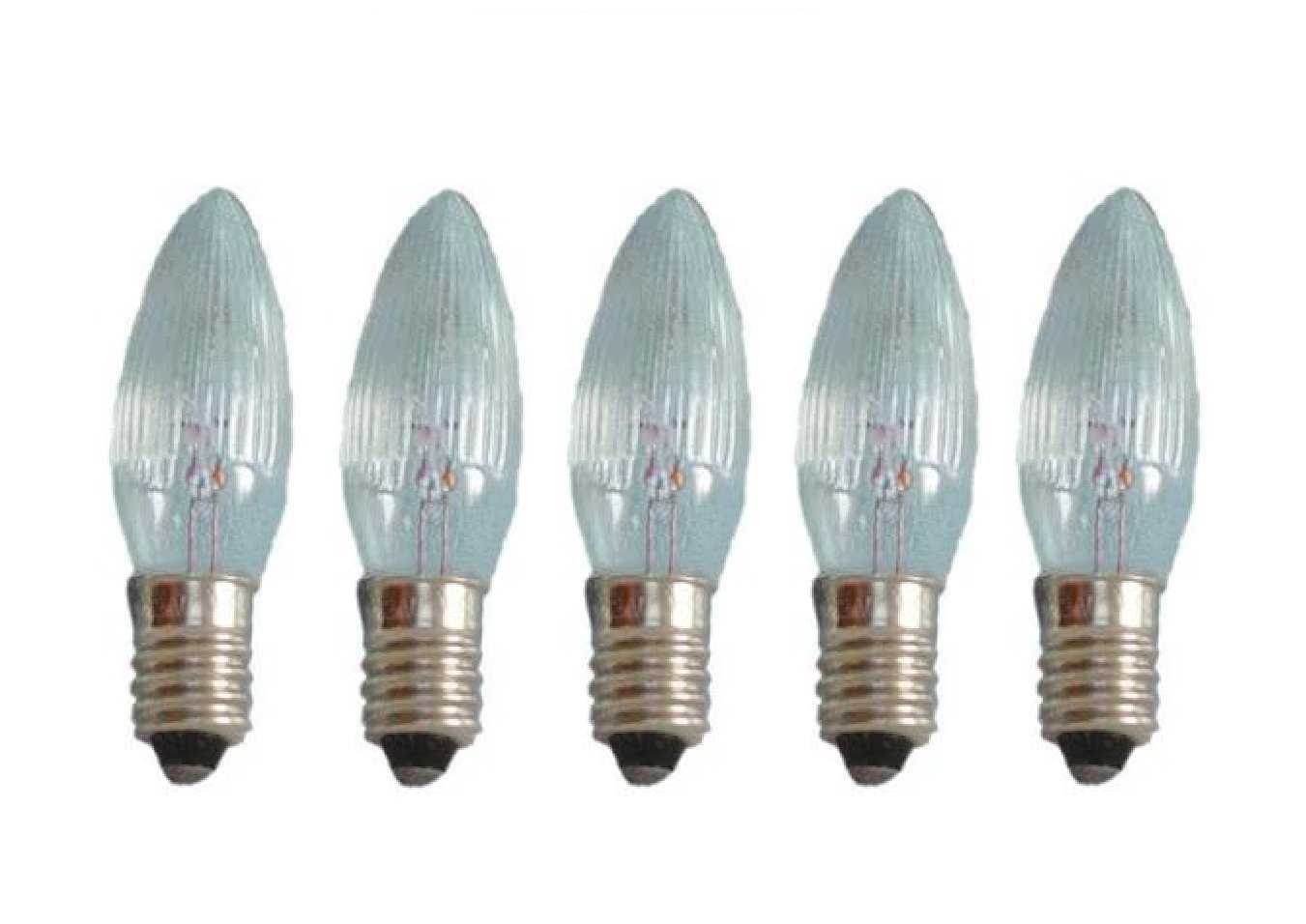 Baldauf Adventskerze Topfkerze Spitzschaftkerze Riffelkerze 23V/3W, innen [Energieklasse C] (5er Set, 5-tlg) von Baldauf