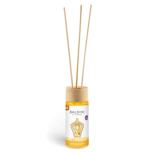 Baldini Yogaduft Raumduft Set – ätherisches Bio Duftöl mit Duftstein – Raumduft für Yoga, Meditation & Entspannung – Demeter-Zertifiziert – naturrein & vegan – 5ml Duftöl von Baldini