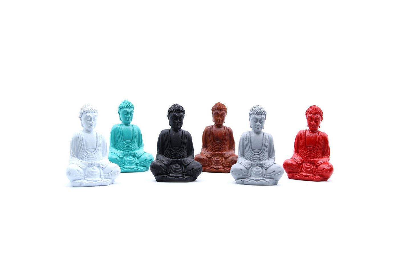 Bali-Homedecor Buddhafigur Matter Mini-Buddha (Gemischte Farben) von Bali-Homedecor