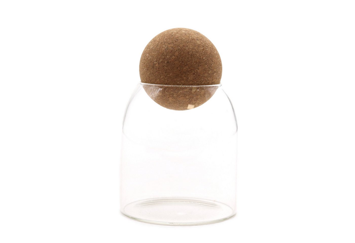 Bali-Homedecor Deko-Glas Glasgefäß mit Korkkugel- Klar - 10cm Bali-Homedecor Deko-Glas Glasgefäß mit Korkkugel- Klar - 10cm von Bali-Homedecor