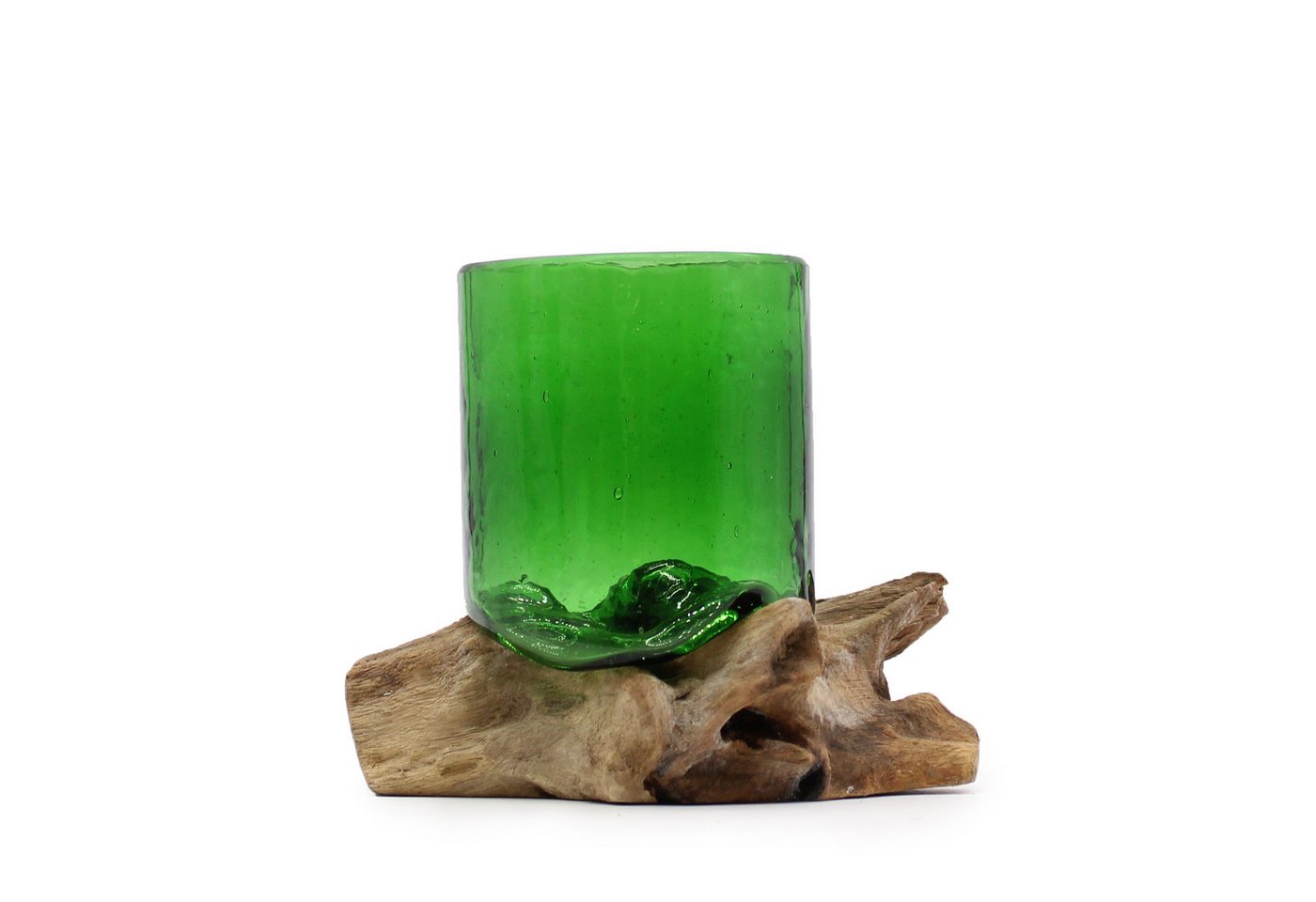 Bali-Homedecor Deko-Glas Recycelte Bierflaschen- Bierglas auf Holz Bali-Homedecor Deko-Glas Recycelte Bierflaschen- Bierglas auf Holz von Bali-Homedecor
