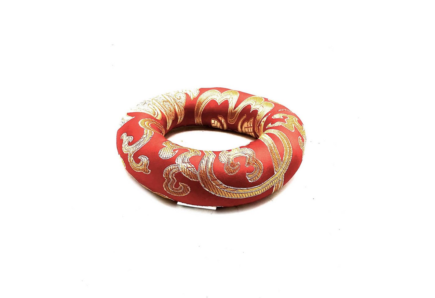 Bali-Homedecor Dekokissen Reifenkissen 10 cm (für 12–14 cm große Klangschalen) – Rot von Bali-Homedecor