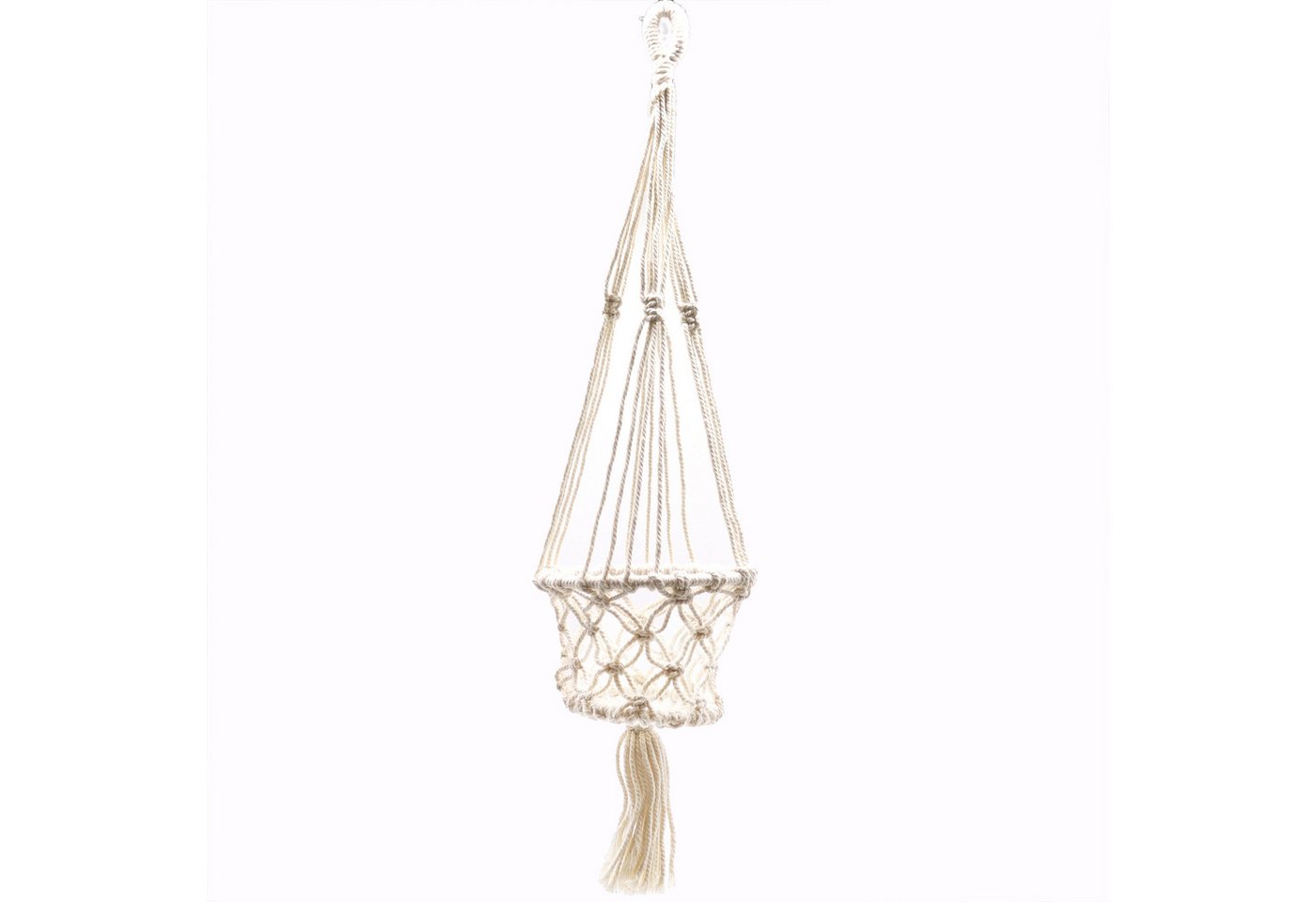 Bali-Homedecor Dekoobjekt Makramee Topfhalter -Einzelner kleiner Topf Bali-Homedecor Dekoobjekt Makramee Topfhalter -Einzelner kleiner Topf von Bali-Homedecor