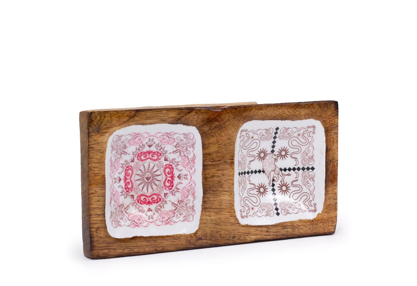 Bali-Homedecor Dekotablett Doppeltes Schmucktablett 20x10x2.5cm - HOP HARE von Bali-Homedecor