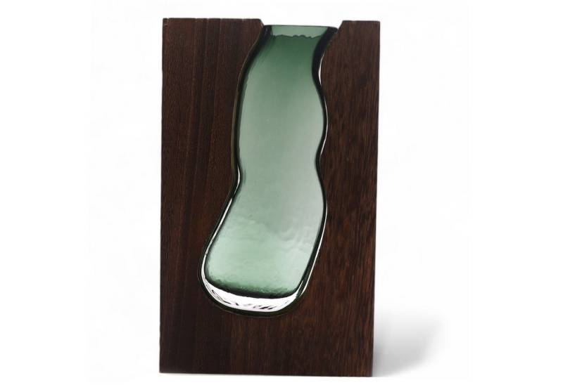 Bali-Homedecor Dekovase Große Glasvase / Terarium in dunklem Tungholz - 18x5x32cm Bali-Homedecor Dekovase Große Glasvase / Terarium in dunklem Tungholz - 18x5x32cm von Bali-Homedecor