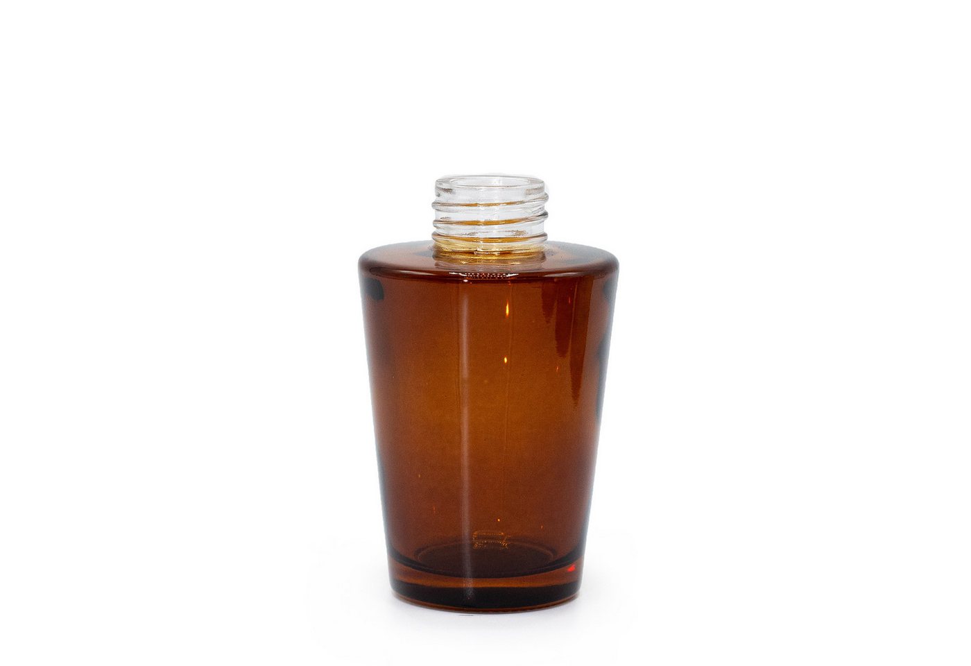 Bali-Homedecor Duftlampe 100 ml Vase mit Rattanstäbchen-Diffusor (28 mm Hals) – Bernstein von Bali-Homedecor