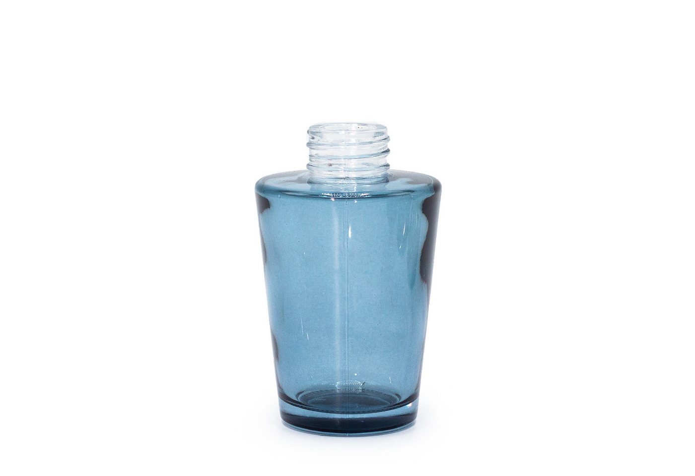Bali-Homedecor Duftlampe 100 ml Vase mit Rattanstäbchen-Diffusor (28 mm Hals) – Rauchblau von Bali-Homedecor