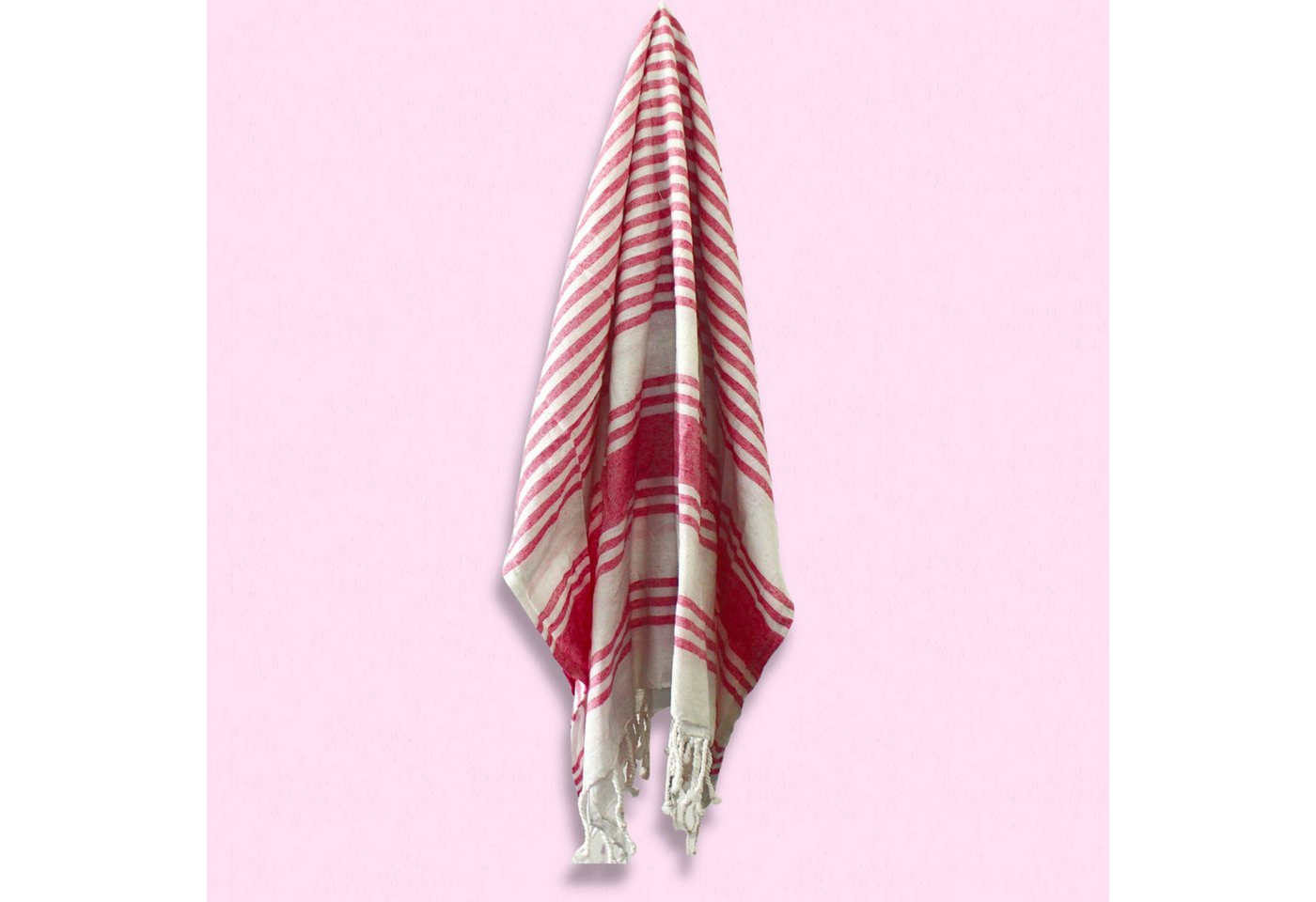 Bali-Homedecor Hängedekoration Hamam-Spa-Handtuch - Sonnenuntergangsrosa - 90x170cm Bali-Homedecor Hängedekoration Hamam-Spa-Handtuch - Sonnenuntergangsrosa - 90x170cm von Bali-Homedecor