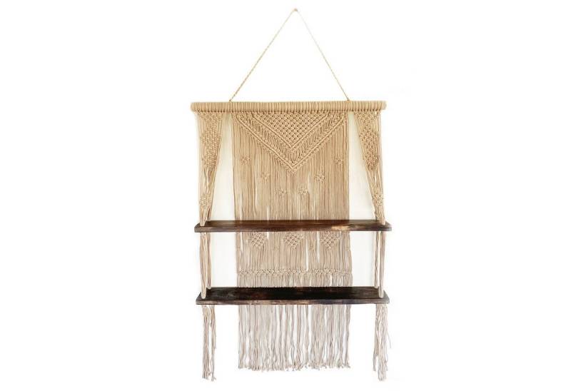 Bali-Homedecor Regal Braune Makramee-Hängeregale - Braun von Bali-Homedecor