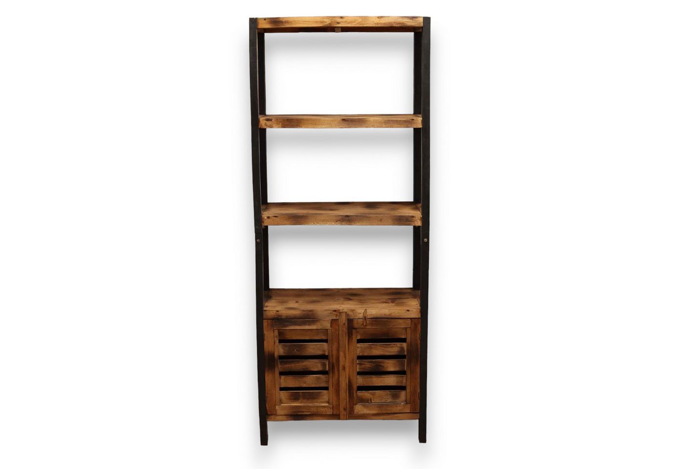 Bali-Homedecor Regal Standardständer mit vier Regalen und Schrank von Bali-Homedecor