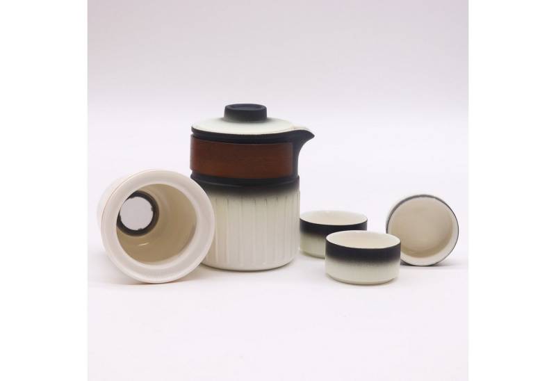 Bali-Homedecor Teekanne Reise-Teekannen-Set aus Keramik - Drei Freunde - Reisepaket von Bali-Homedecor