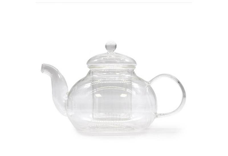 Bali-Homedecor Teekanne Teekanne aus Glas mit Glasfilter - Round Pearl - 800ml In von Bali-Homedecor
