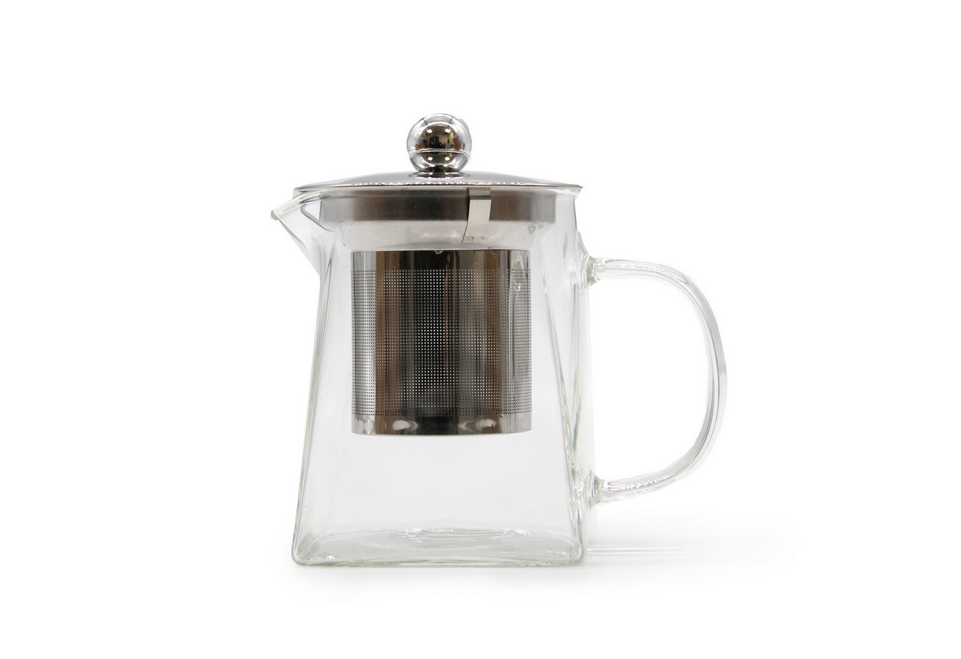 Bali-Homedecor Teekanne Teekanne aus Glas mit Sieb - Turmform - 350 ml von Bali-Homedecor
