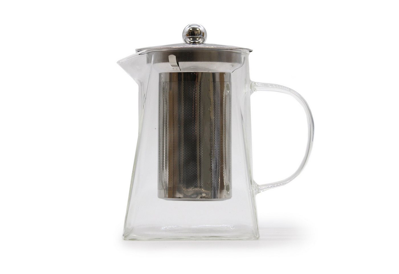 Bali-Homedecor Teekanne Teekanne aus Glas mit Sieb - Turmform - 780 ml von Bali-Homedecor