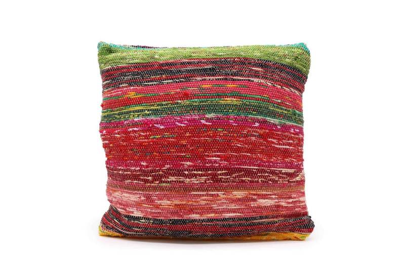 Bali-Homedecor Teppich Flickenteppich-Kissenbezüge- 40x40cm - Mehrfarbig von Bali-Homedecor