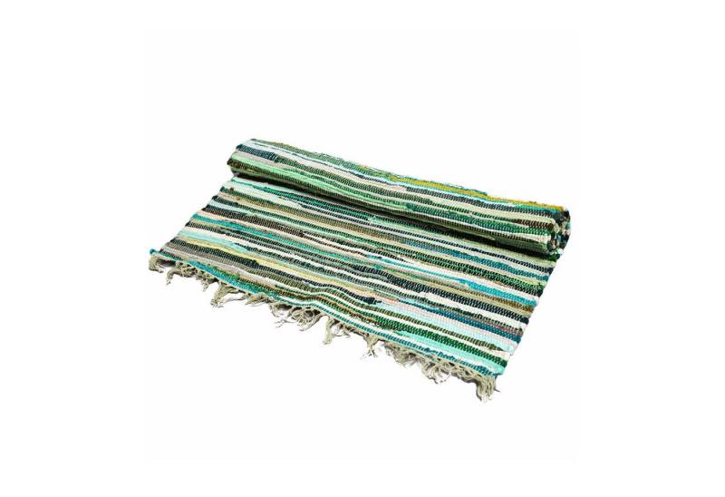 Bali-Homedecor Teppich Kleiner Flickenteppich- 50x90cm -Premiumqualität- Natural Greens von Bali-Homedecor