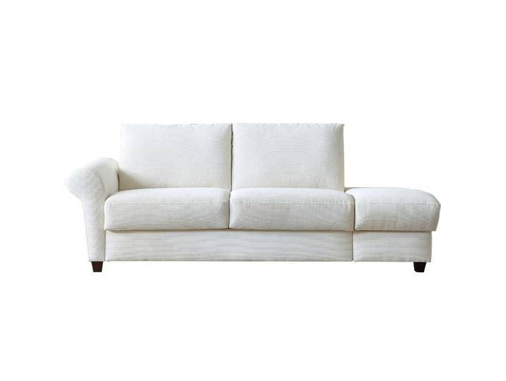 Bali Elisa Schlafsofa mit Recamierenhocker mit Bettkasten weiß in einer Vielzahl an individuellen Konfigurationsmöglichkeiten von Bali