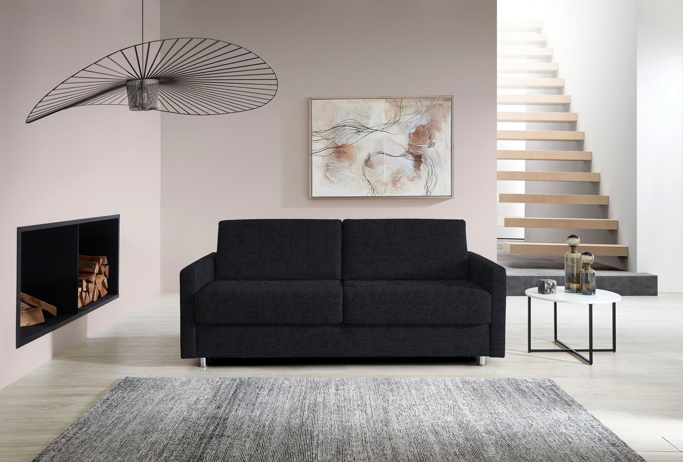 Bali Schlafsofa JUNARA, Dauerschläfer mit zweigeteiltem Lattenrost, 160er u. 180er Breite, 2 Matratzenvarianten von Bali